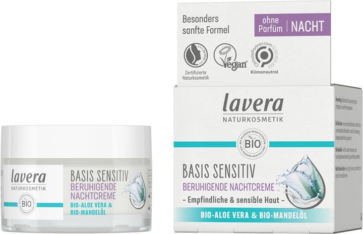 Image du produit Lavera Basis Sensitive (Crème, 50 ml, Nuit)