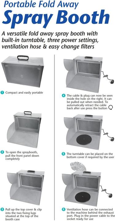 Image du produit Aztek Cabine de peinture portable