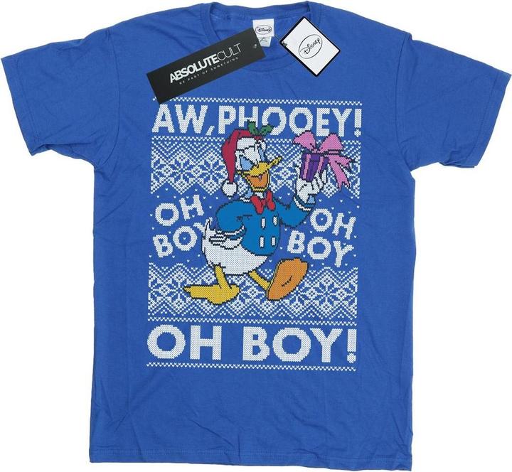 Disney Donald Duck Christmas Fair Isle TShirt (3XL)