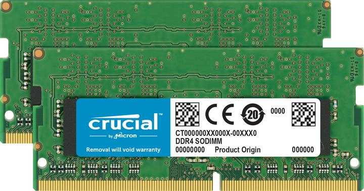 Image du produit Crucial Memory for Mac (2 x 16GB, 2666 MHz, RAM DDR4, SO-DIMM)