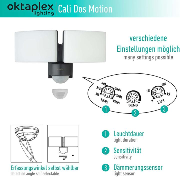 Produktbild Oktaplex lighting Cali Dos Motion (3200 lm, IP65)