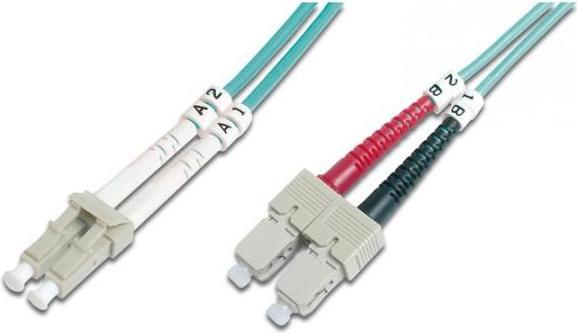 Produktbild Intracom Techly 3m SC / LC 50/125 Fiber Optic Cable Blue (3 m)