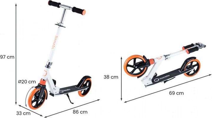 Actual product image Lionelo Luca Scooter Baltas (GXP-594691)