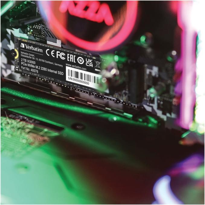 Actual product image Verbatim Vi3000 (2000 GB, M.2 2280)