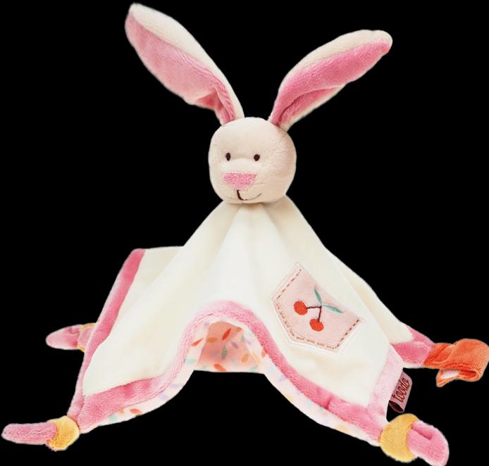 Actual product image idiS Baby Luna pink bunny cuddle cloth