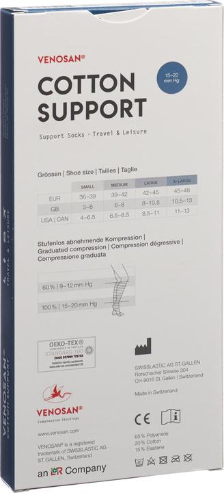 Immagine prodotto Venosan COTTON SUPPORT Socks A-D M wood (Confezione singola, M)