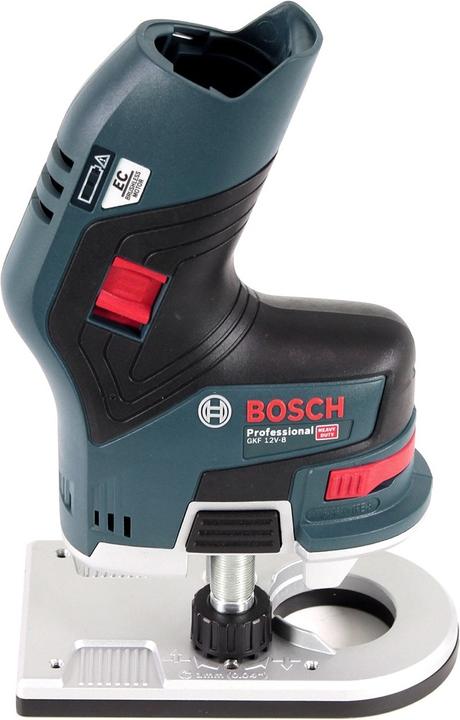Actual product image Bosch Professional Bosch GKF 12V-8 Cordless Router Trimmer 12V + 2x Batteries 6.0 Ah + 1x Quick Charger + Carry Case L-