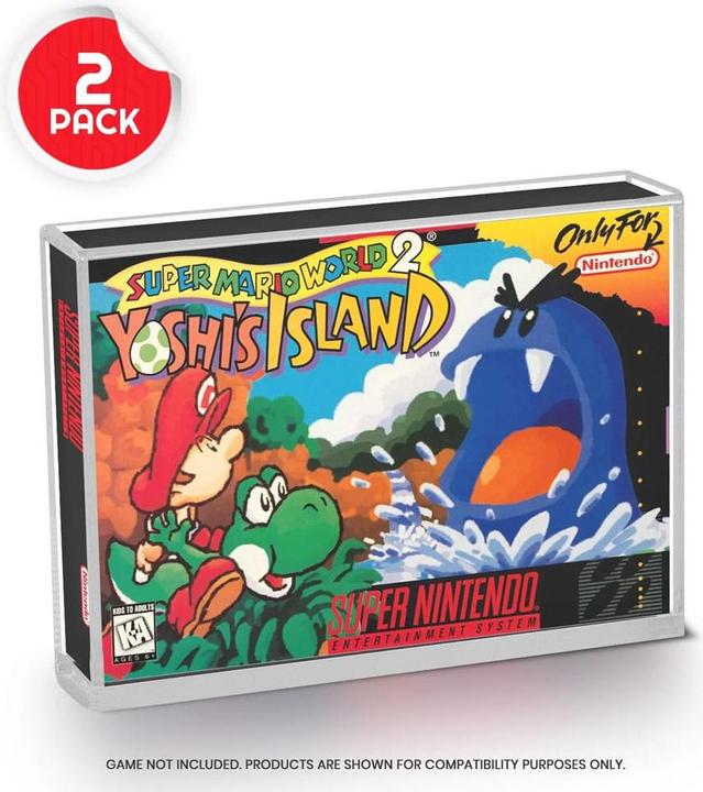 Image du produit Evoretro Boîtier acrylique pack de 2 pour jeux SNES/N64 (DSi XL)