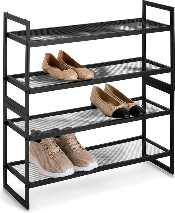 Actual product image Zeller Present Schuhregal mit 2 Ablagen Metall 70x24x36 cm