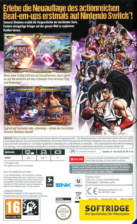 Immagine prodotto Deep Silver Samurai Shodown (EN) (Switch, DE)