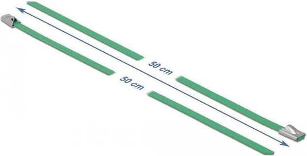 Actual product image Delock Stainless steel cable tie 500x4,6 10 pcs. (Metal cable ties, 500 mm, 10 pcs.)
