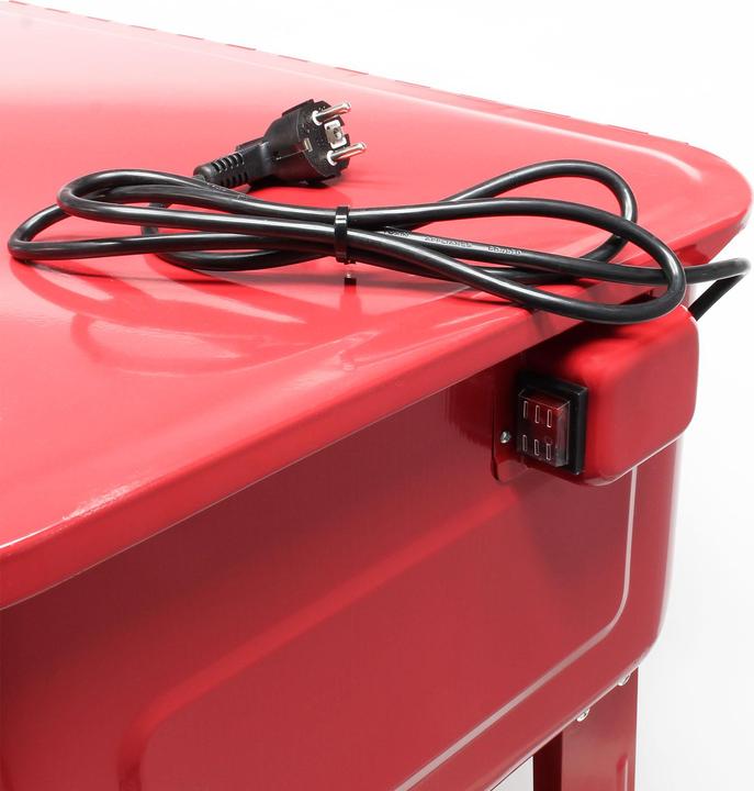 Actual product image Wiltec Parts washer 75.7L Steel parts cleaner Parts washer Rollable