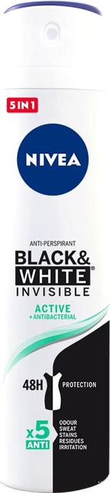 Actual product image NIVEA BLACK & WHITE INVISIBLE ACTIVE deo vapo 200 ml (Spray, 200 ml)
