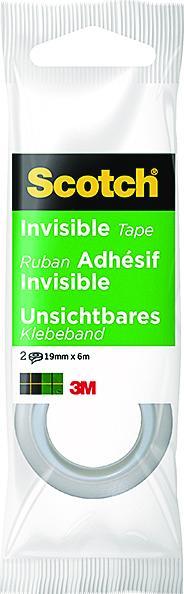 Image du produit Scotch Ruban de bureau, mat, 19 mm x 6 m, 2 rouleaux (19 mm)