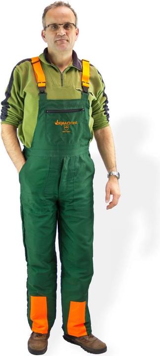 Produktbild Dema Schnittschutzhose Latzhose Schnittschutzlatzhose Forsthose Eco Grösse M grün