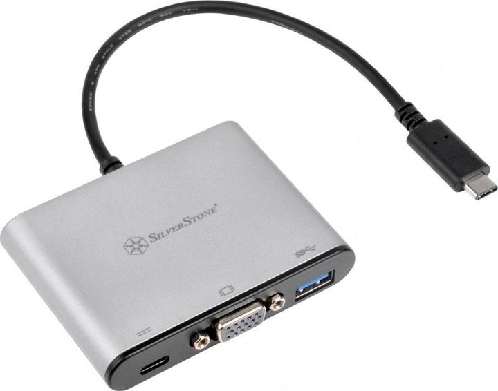 Produktbild Silverstone EP06C Station (Sub-D 15, USB 3.1, USB 3.0, 7 cm)