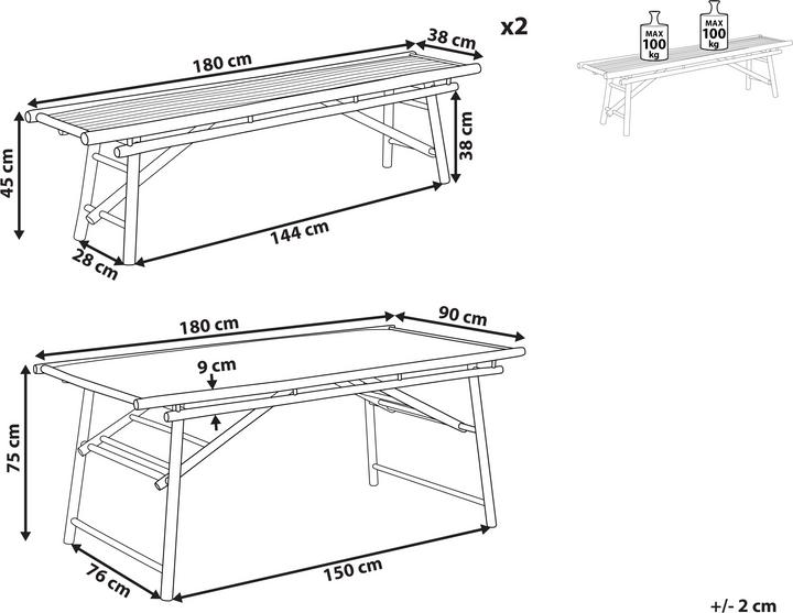 Actual product image Beliani Tindari (180 cm)