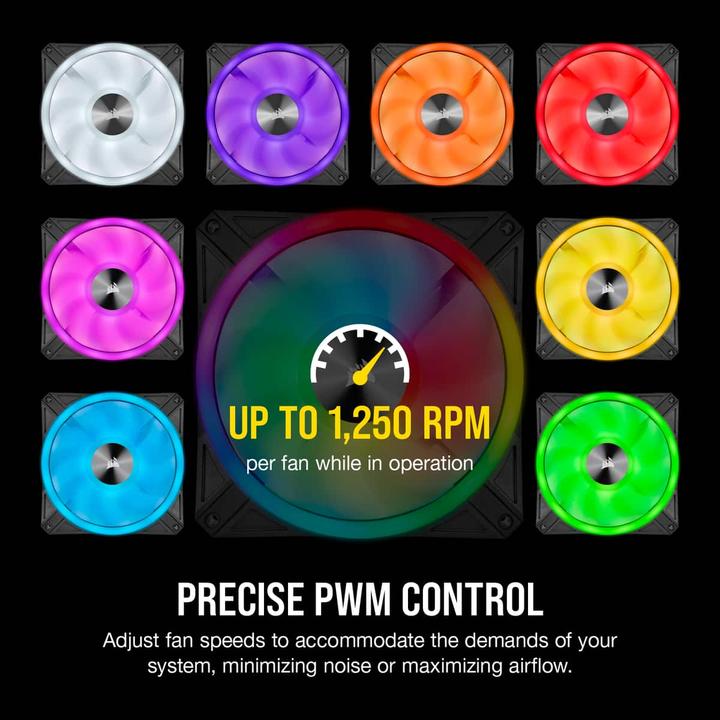 Image du produit Corsair iCUE QL140 RGB (140 mm, 2 x)