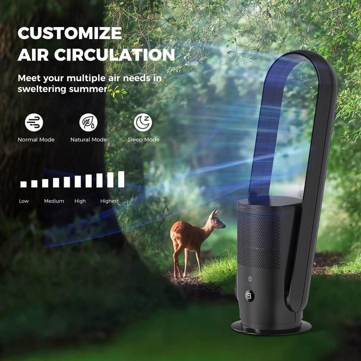 Produktbild U Ultty Rotorloser Ventilator (Schwarz)