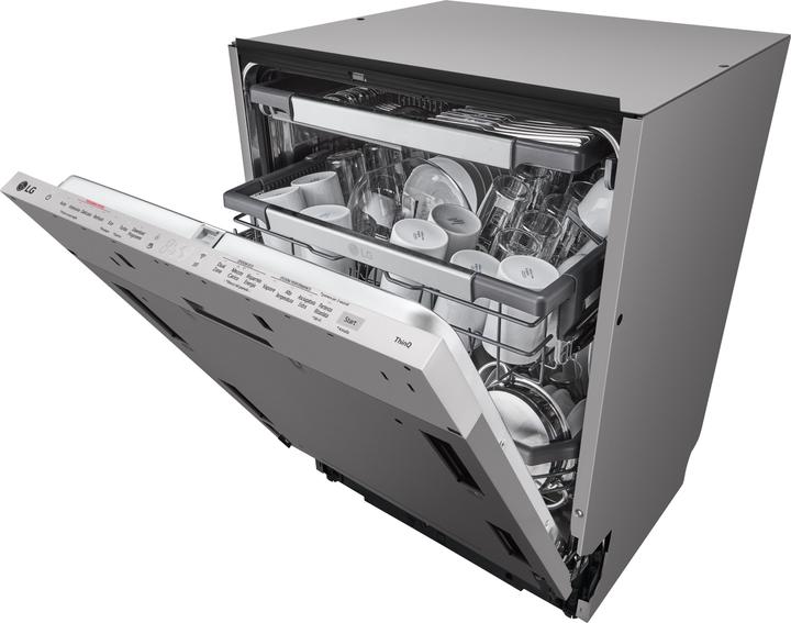 Actual product image LG QuadWash DB475TXS Full Discharge Dishwasher Class A 14 place setting Steam Wi-Fi