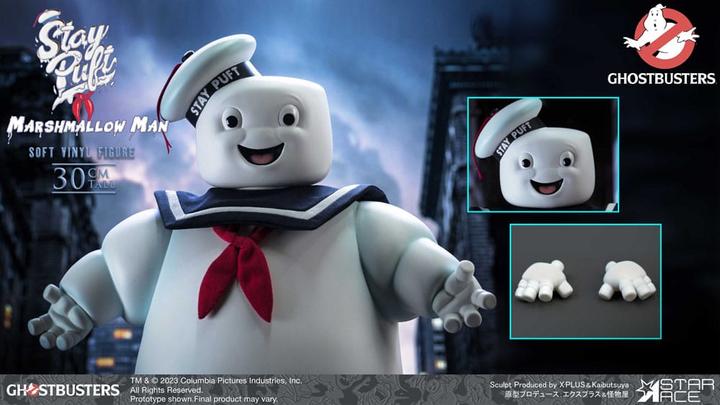 Actual product image Star Ace Toys Ghostbusters Soft Vinyl Statue Stay Puft Marshmallow Man Deluxe Version 30 cm