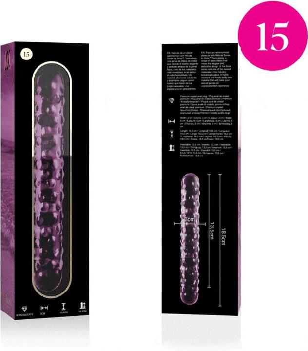 Produktbild Ibiza Nebula Series By ™ - Modell 15 Dildo Borosilikatglas 18,5 X 3 cm Rosa