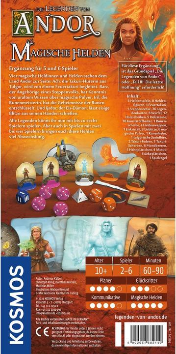Productafbeelding Kosmos FKS6821490 - Magische Helden: De Legenden van Andor, 5-6 spelers, vanaf 10 jaar (NL uitbreiding) (Duits)
