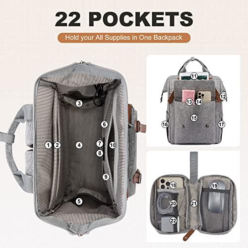 Produktbild Only-Bags.Store Rucksack, Laptop Schulrucksack Teenager 15,6 Zoll Tagesrucksack mit USB Ladeanschluss, Wasserdicht