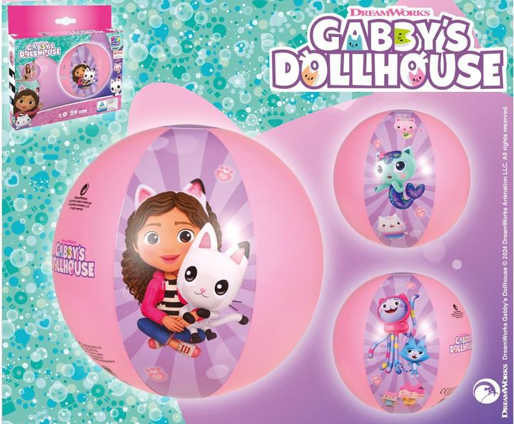 Image du produit Happy People HAPPYPEOPLE Ballon de plage Gabby's Dollhouse, gonflé environ 29 cm