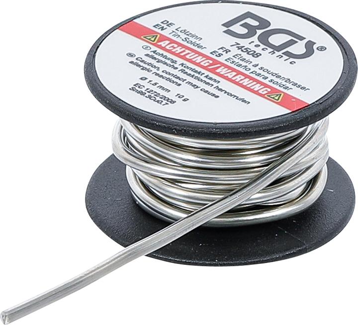 Produktbild BGS Lötzinn | auf Rolle | bleifrei | Ø 1,5 mm | 10 g