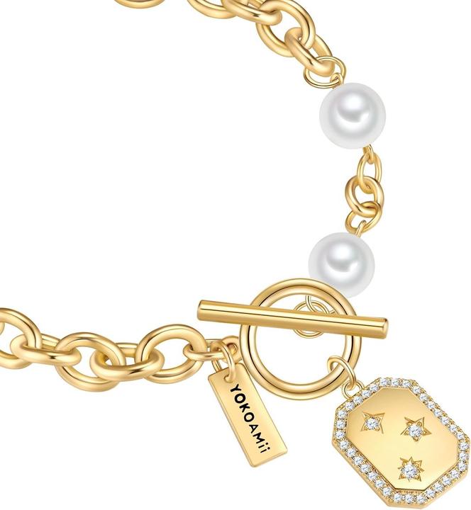 Image du produit Yokoamii Bracelet femme étoiles - 36358 (19 cm, Laiton)
