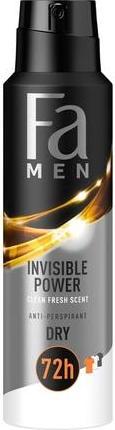 Actual product image Fa Men Xtreme Invisible Power Antiperspirant Antiperspirant In Spray For (Spray, 150 ml)