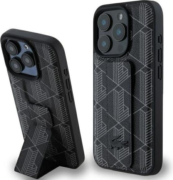 Produktbild Lacoste LCHCP16XGSPBSK iPhone 16 Pro Max 6,9" czarny/black hardcase Grip Stand Mono (Apple iPhone 16 Pro Max)