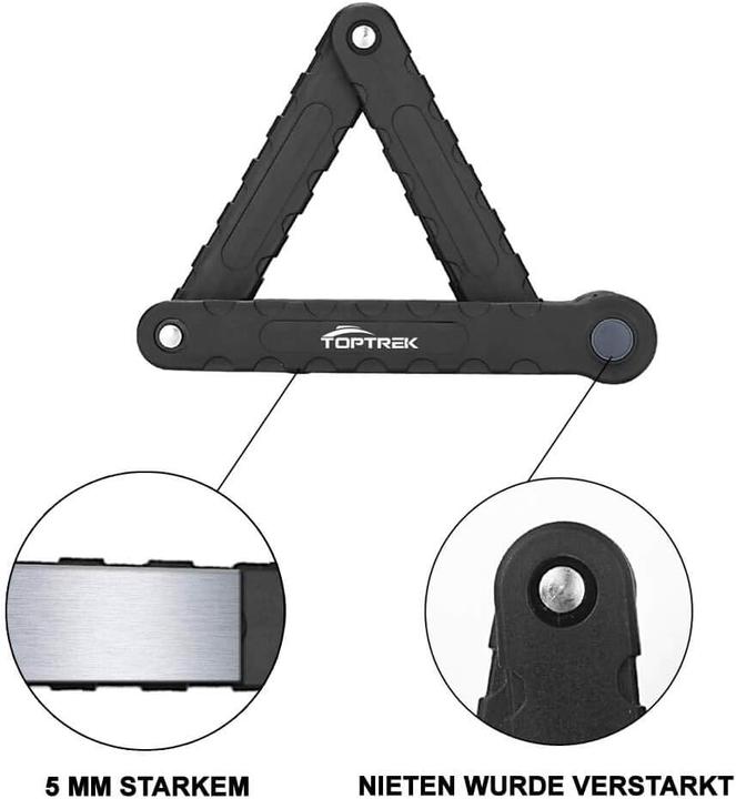 Produktbild Toptrek Faltschloss mit Halterung (94 cm)