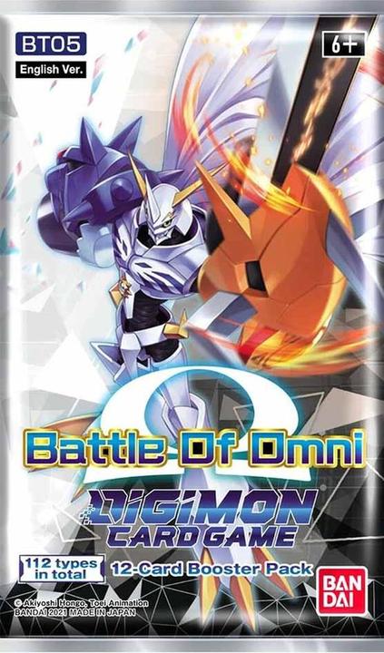 Actual product image Digimon Card Game BT05 Battle of Omni Buste (multipli 24) (English, Booster Pack)