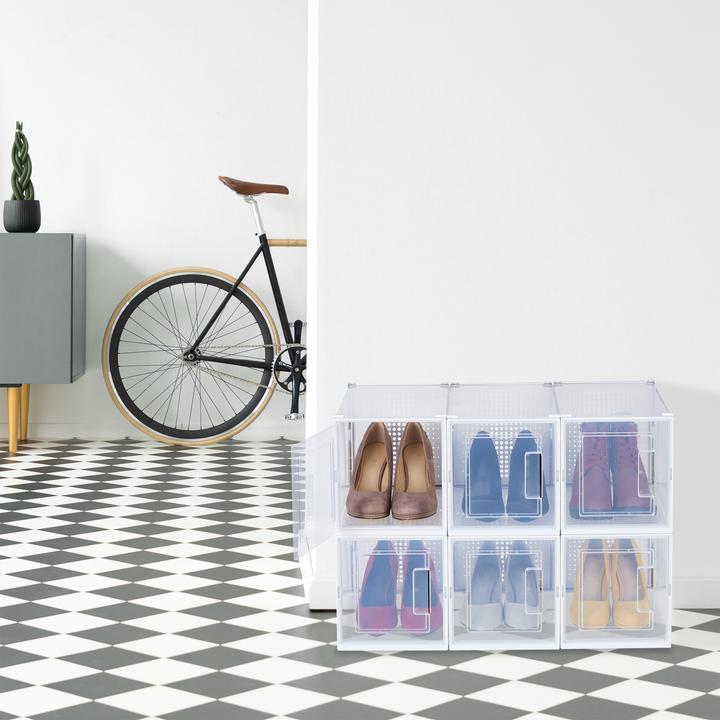 Actual product image Relaxdays 6x shoe box (21 x 33 x 22 cm)