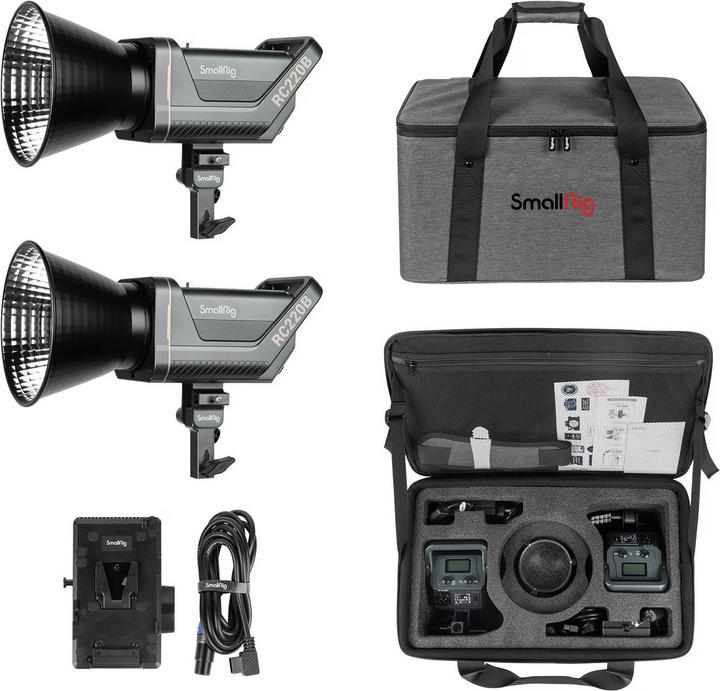 Image du produit SmallRig Kit d'éclairage permanent RC 220B 2 COB (Lumière vidéo)