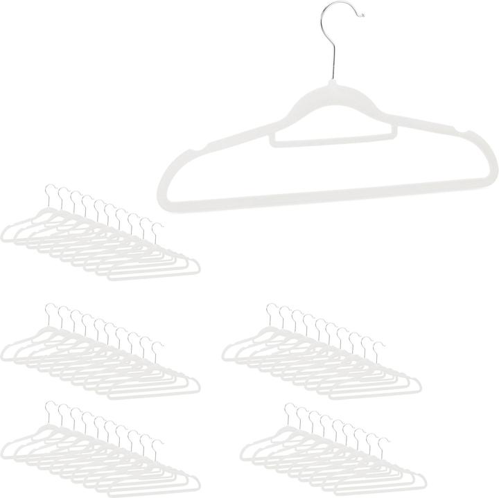 Actual product image Relaxdays Velvet Clothes Hanger Set (1 x)