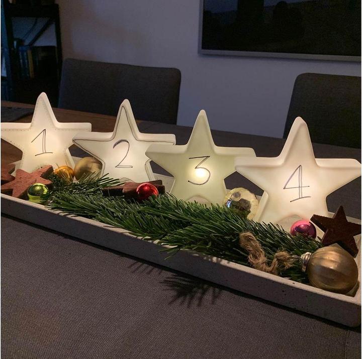 Actual product image 8 seasons design Motif light LED Shining Star Micro XS 9 cm, White (110 lm)