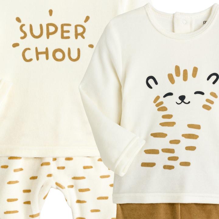 Produktbild La Redoute Collections 2er-Pack Pyjamasaus Samt (68)
