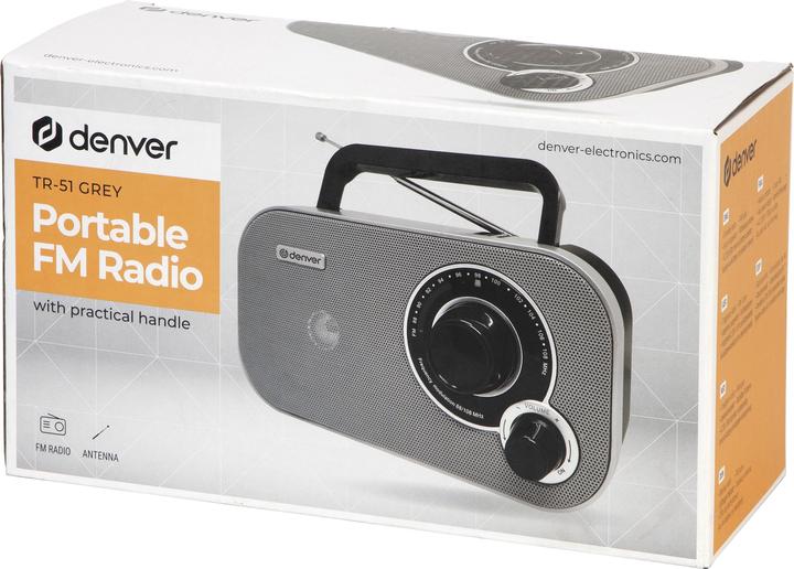 Actual product image Denver TR-51 Grey (FM, VHF)