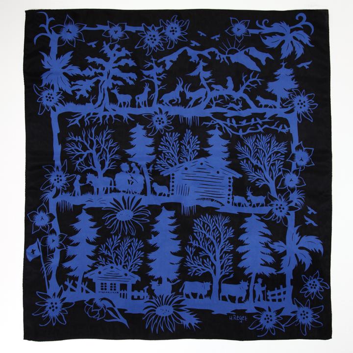Jenni Hemden Seidenfoulard Scherenschnitt