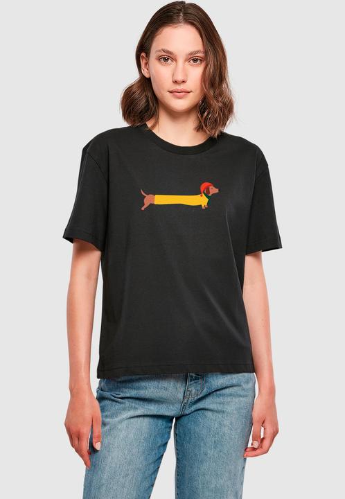 Produktbild Merchcode Ladies Christmas Dog Tee - 182069 (XXL)