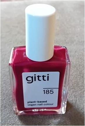 Image du produit Gitti no. 185 Nail Polish Royal Red (Rouge Royal, Vernis couleur)