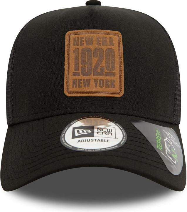 Actual product image New Era Repreve A-Frame Trucker Cap - BRAND PATCH black (One size)