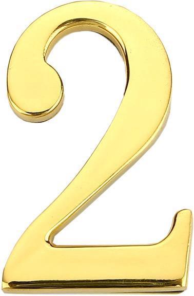 Productafbeelding Haushalt DEURNUMMER 2 GP-2 45MM GOUD