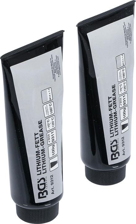 Actual product image BGS Lithium Grease for Grease Gun 9311 2 Tubes