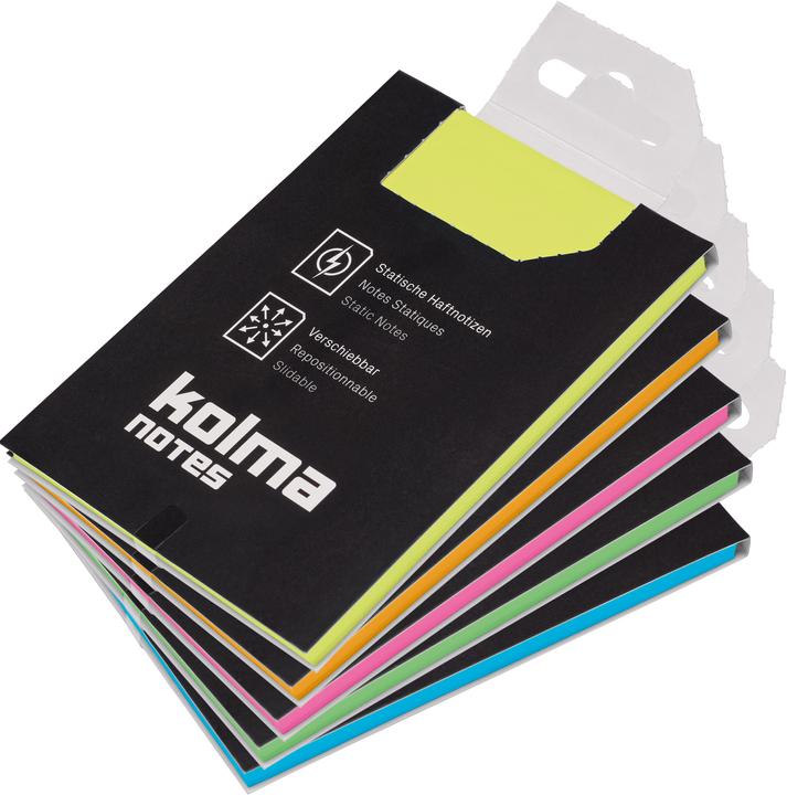 Kolma Sticky notes Notes A7 static cling assorted (74 x 105 mm)