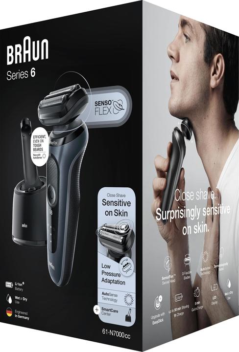 Actual product image Braun Series 6 61-N7000CC + CCR Shaver