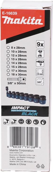 Produktbild Makita Steckschlüssel-Set 9-teilig 3/8
